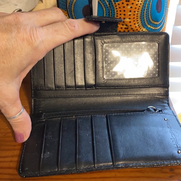 Halogen small leather wallet 7x3; EUC - Picture 2 of 4